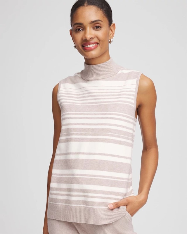 Zenergy Luxe Cashmere-Blend Cap-sleeve Top